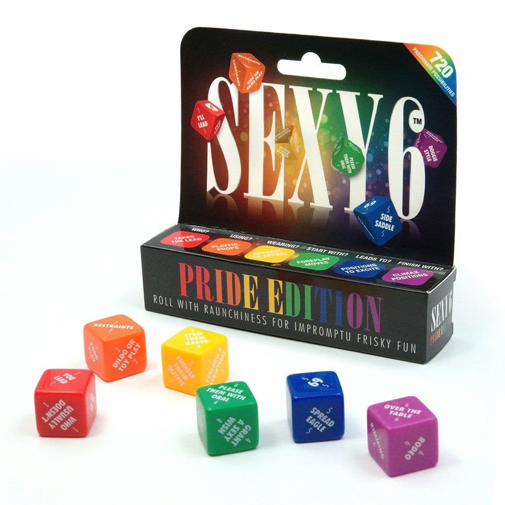 Sexy 6 Dice adult party game for couples, fun and lighthearted intimacy dice