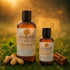 Sliquid Organics Sensation bottles in a golden garden display