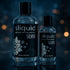 Two Sliquid Silver silicone lubricant bottles on a dark illuminated display