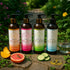 Sliquid Splash scent collection beside mango, grapefruit and cucumber