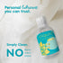 Sliquid Tsunami bottle on white fabric with product feature text