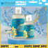Sliquid Tsunami bottle sizes in a Happibee promotional graphic