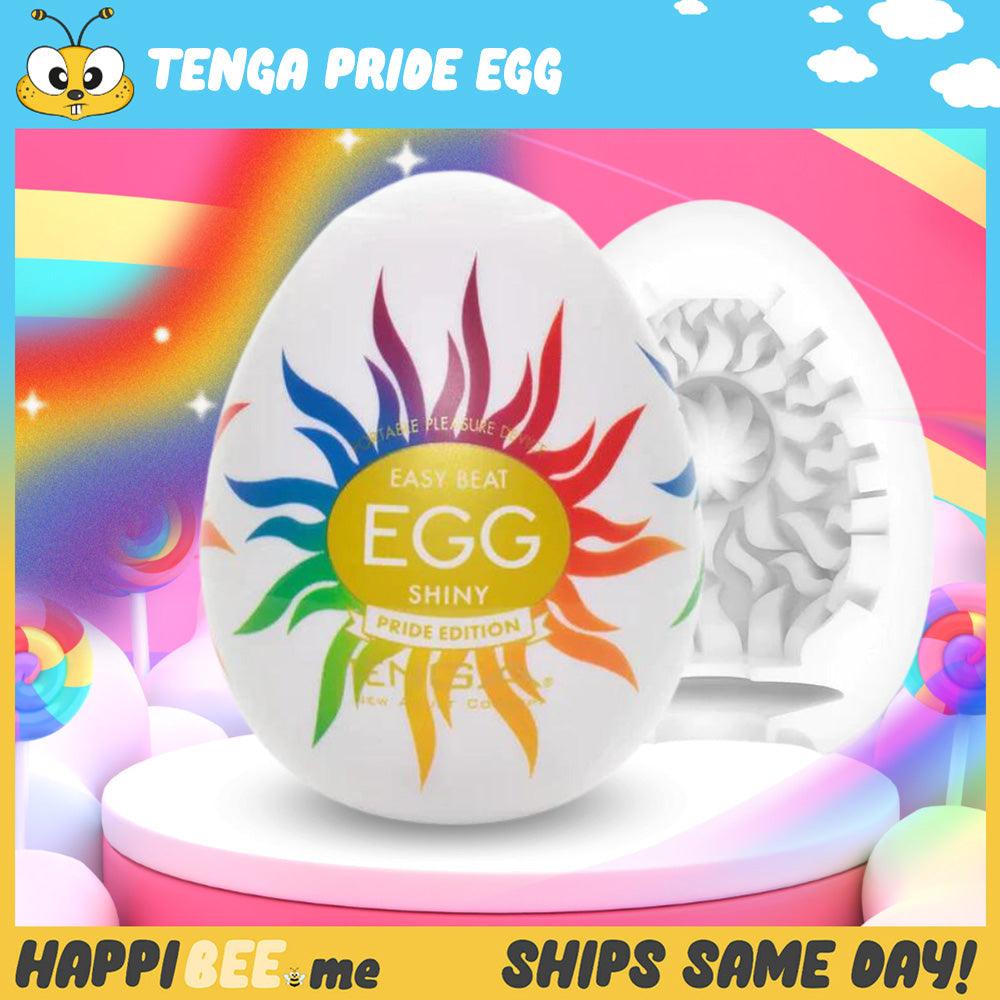 TENGA Egg Shiny (Pride Edition) • 360° Textured Stroker - Happibee
