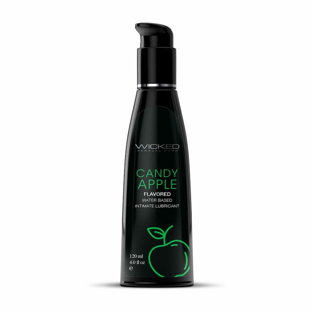 Wicked Candy Apple flavored water-based lubricant, 4 fl oz pump bottle