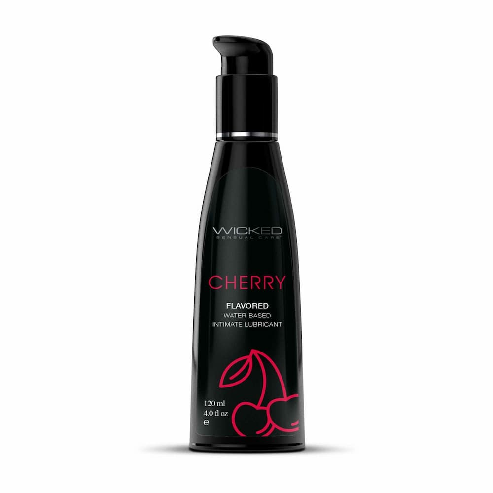 Wicked Cherry flavored water-based lubricant, 4 fl oz pump bottle