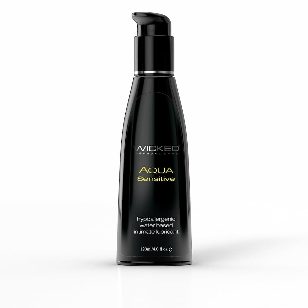 Wicked Aqua Sensitive hypoallergenic lubricant, 4 fl oz pump bottle