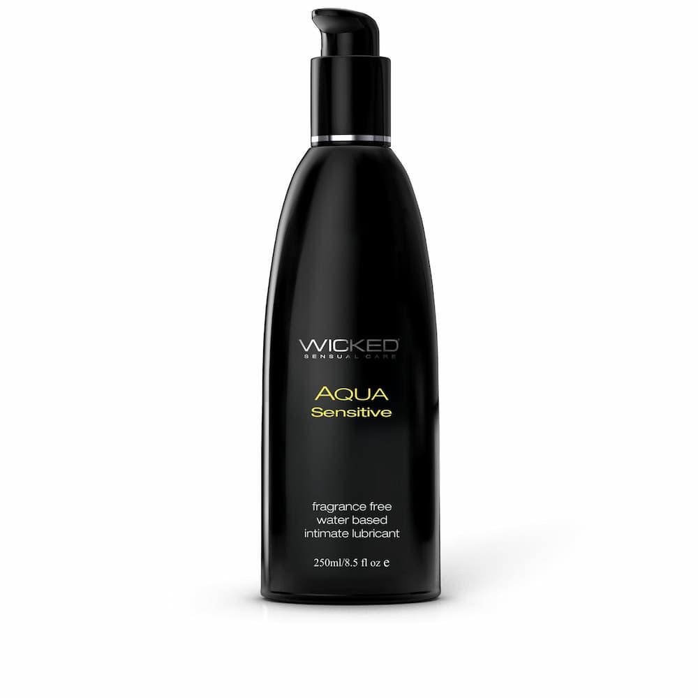 Wicked Aqua Sensitive fragrance-free lubricant, 8.5 fl oz pump bottle