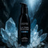 Wicked Ultra Chill cooling silicone lubricant pump bottle surrounded by blue ice crystals