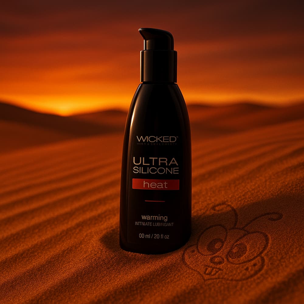 Wicked Ultra Heat warming silicone lubricant 2 oz bottle