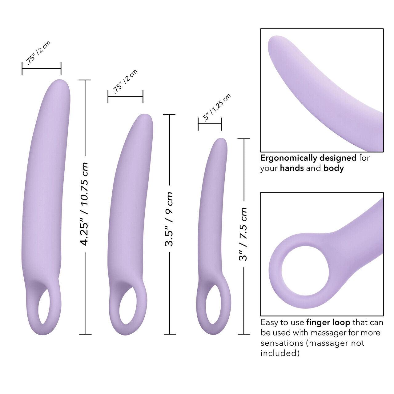 CalExotics Dr. Laura Berman (Alena) • 3-Piece Silicone Dilator Kit