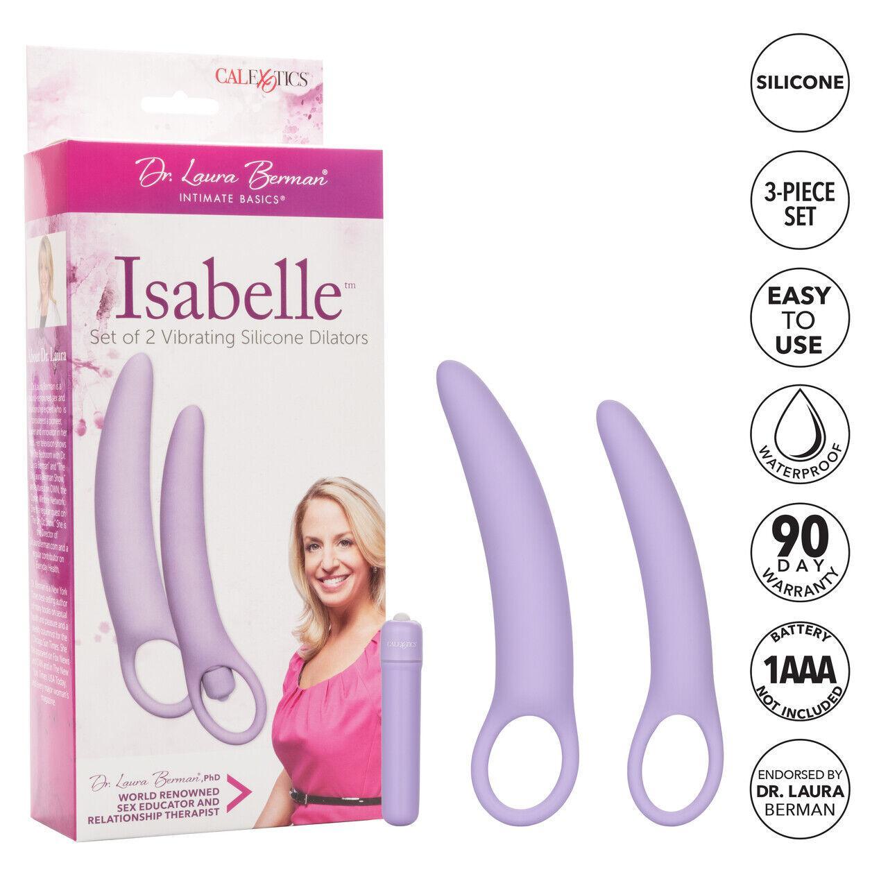 CalExotics Dr. Laura Berman (Isabelle) • Vibrating 2-Piece Silicone Dilator Kit