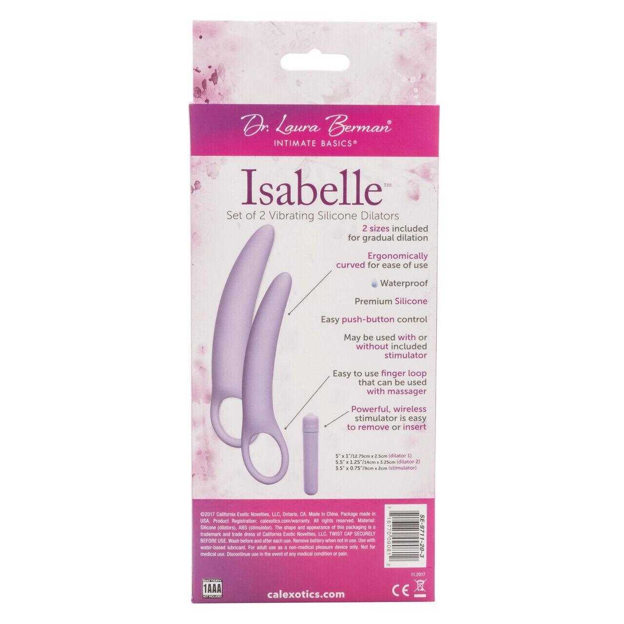 CalExotics Dr. Laura Berman (Isabelle) • Vibrating 2-Piece Silicone Dilator Kit