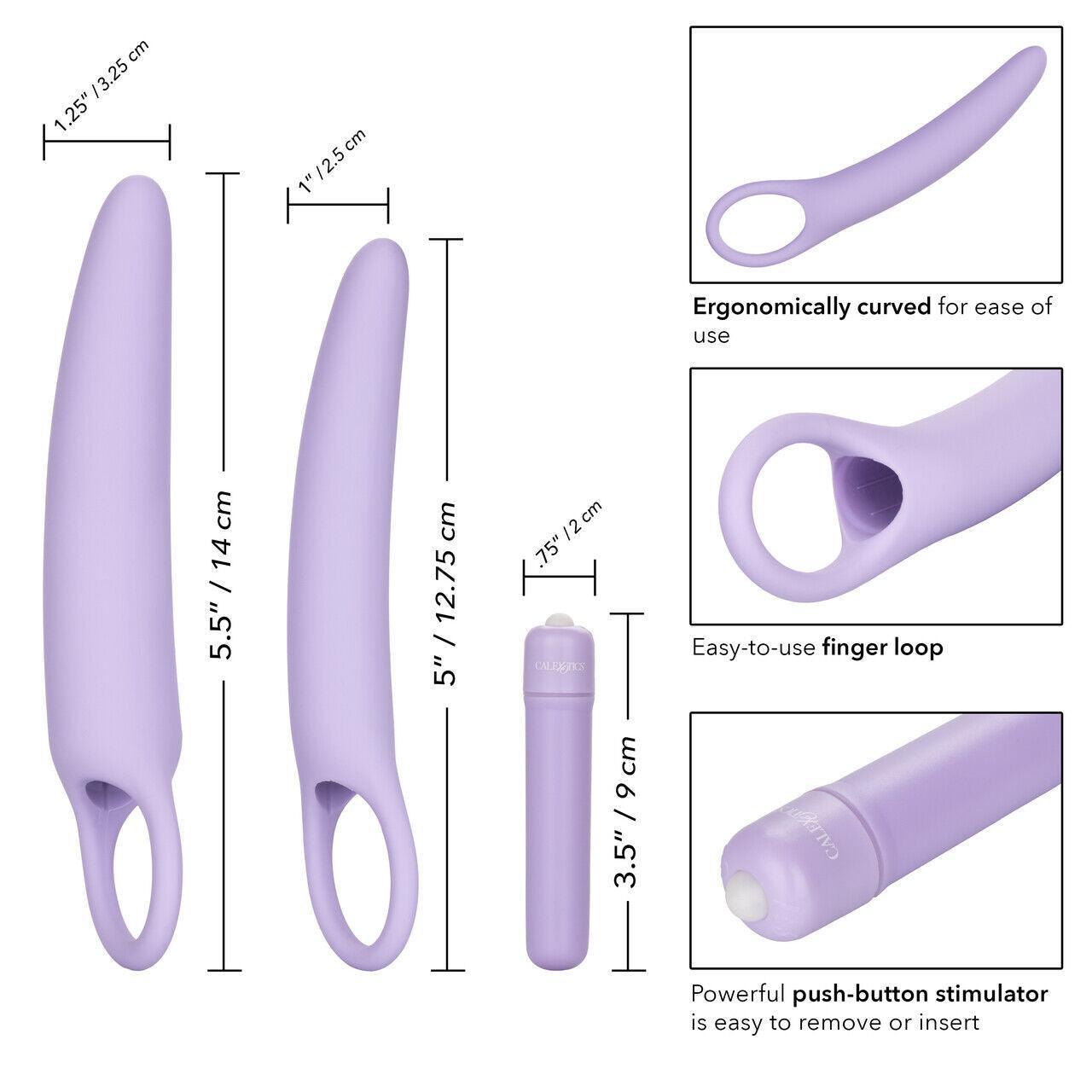 CalExotics Dr. Laura Berman (Isabelle) • Vibrating 2-Piece Silicone Dilator Kit