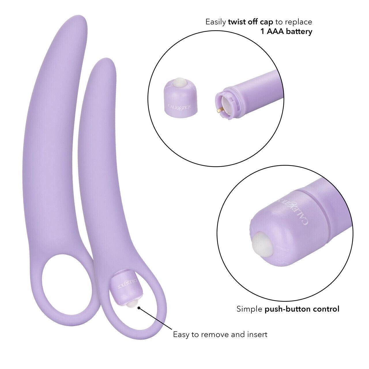 CalExotics Dr. Laura Berman (Isabelle) • Vibrating 2-Piece Silicone Dilator Kit