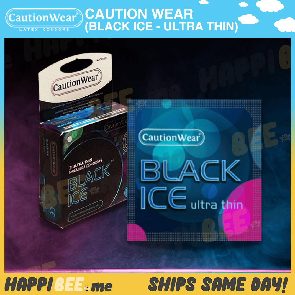 CautionWear Black Ice (Ultra Thin) • Latex Condom