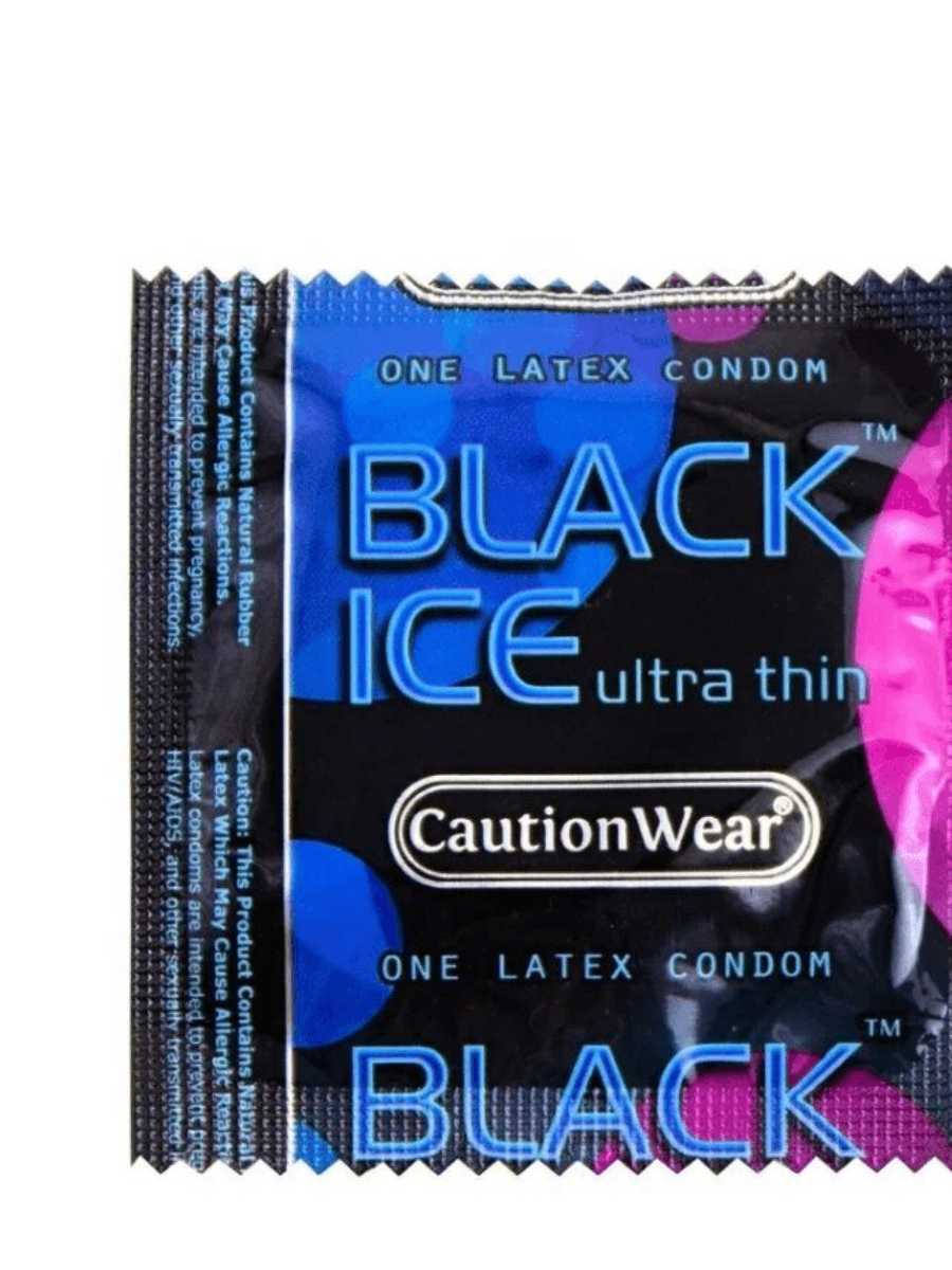 CautionWear Black Ice (Ultra Thin) • Latex Condom