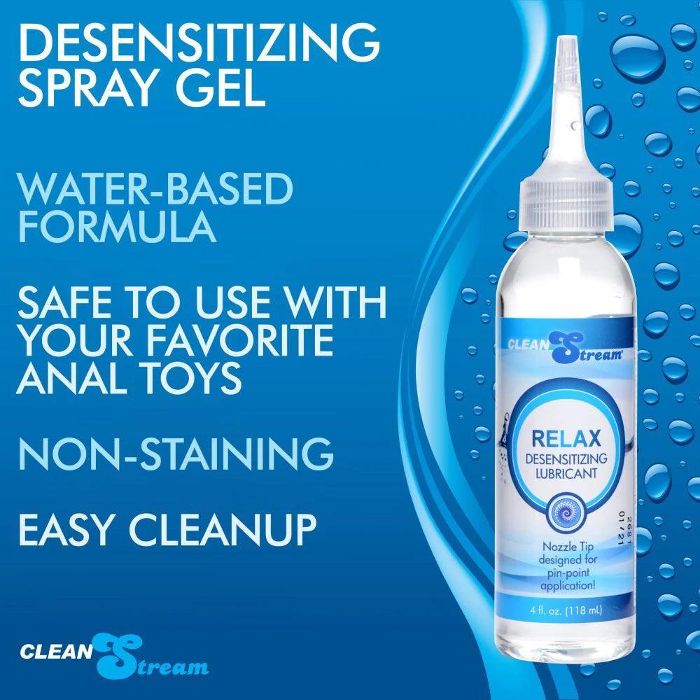 CleanStream Relax Anal Desensitizer • Water Lubricant