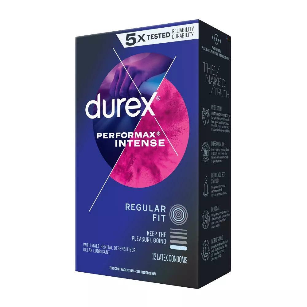 Durex Performax Intense (Delay & Studded) • Latex Condom