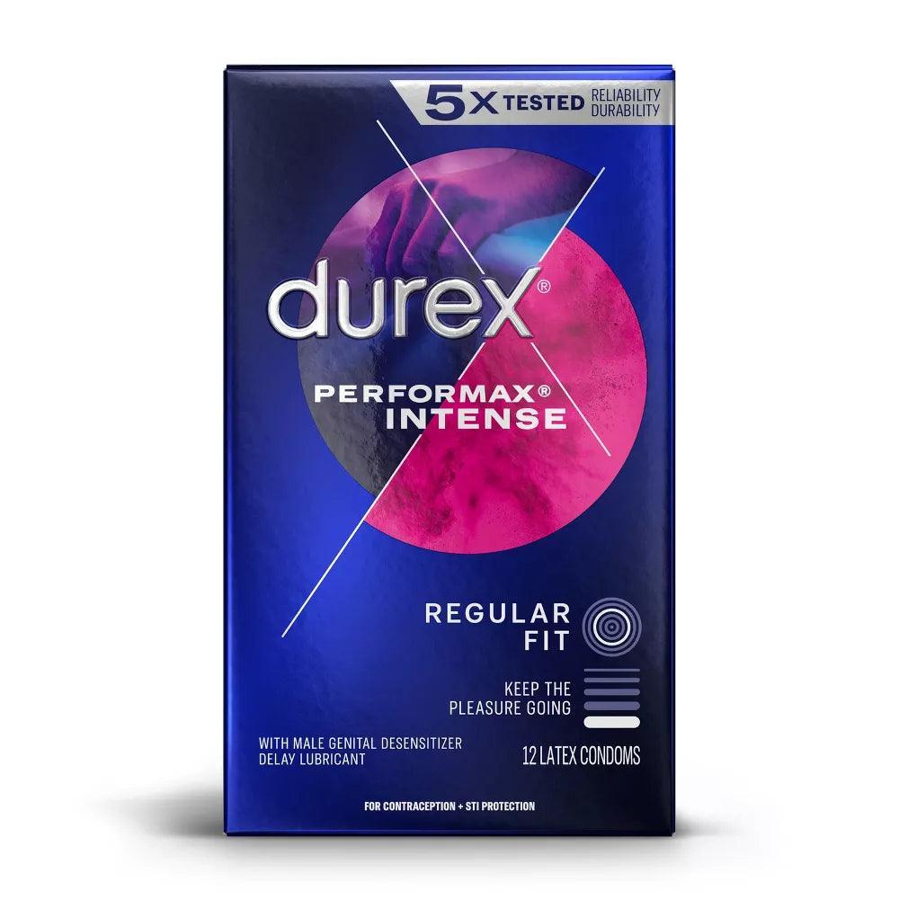 Durex Performax Intense (Delay & Studded) • Latex Condom