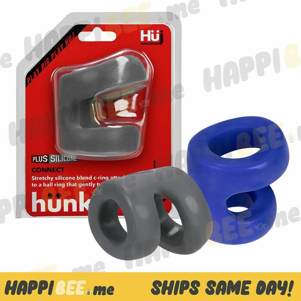 HunkyJunk Connect Balltugger • TPR+Silicone Penis Ring