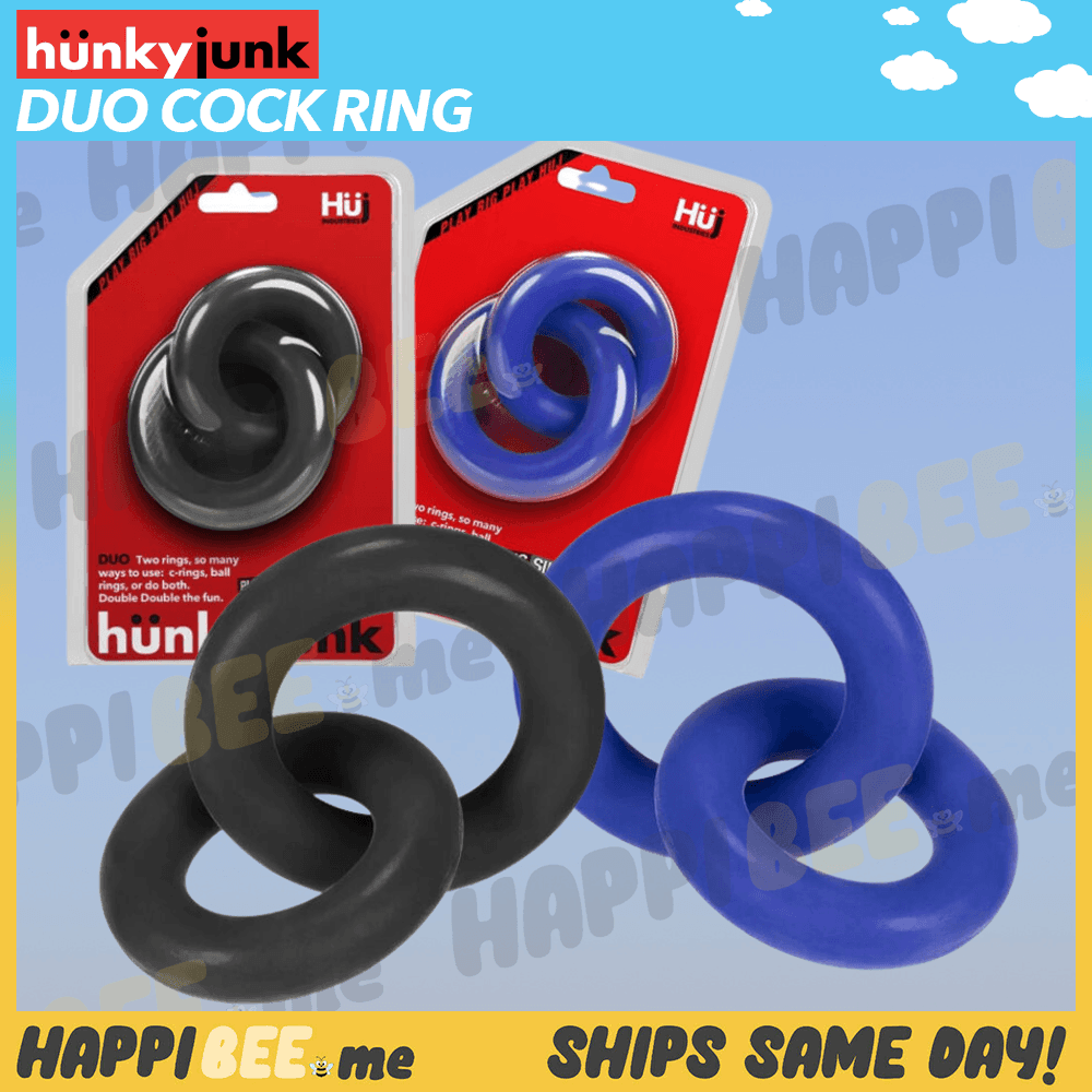 HunkyJunk Duo • TPR+Silicone Penis Ring