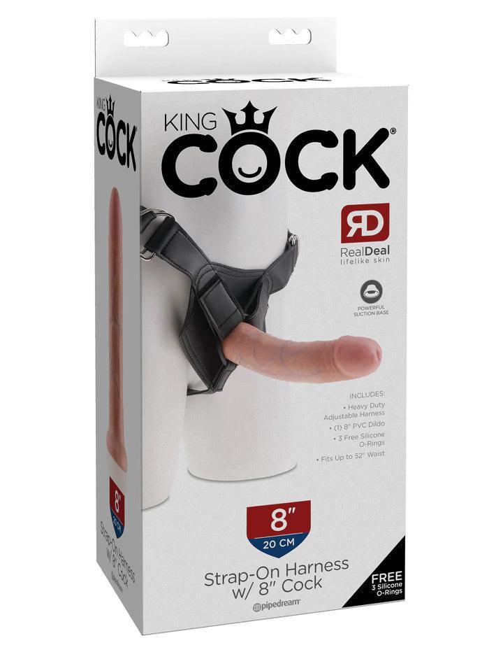 King Cock Strap On Harness • Realistic Dildo