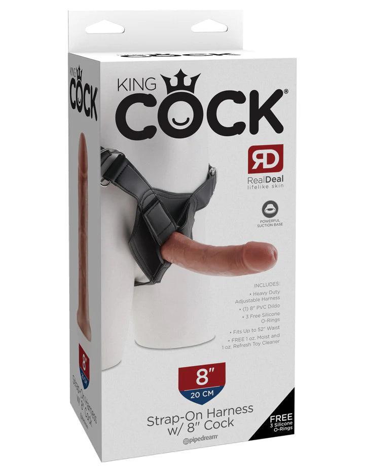 King Cock Strap On Harness • Realistic Dildo