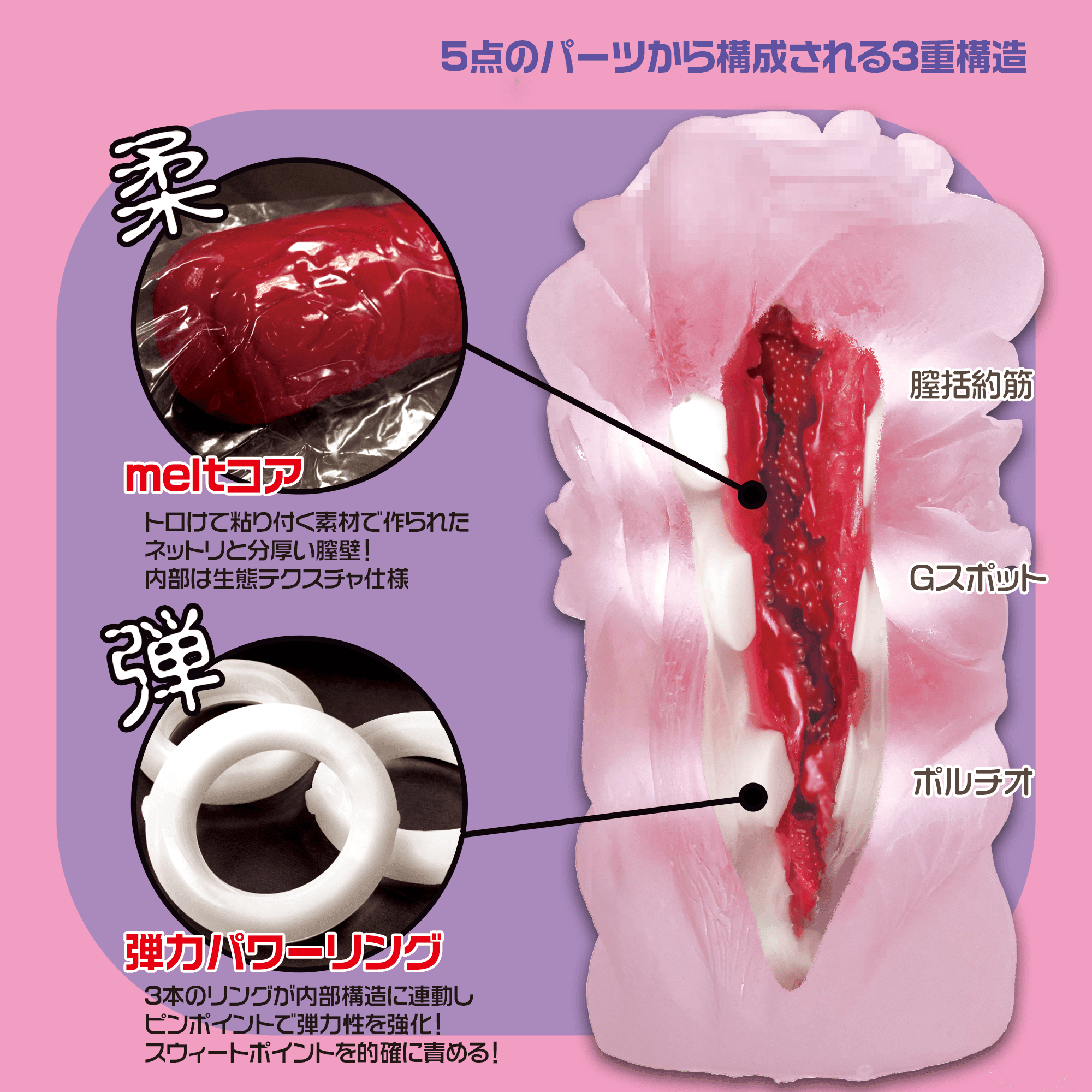 Magic Eyes Lust Toroman Onahole Gimmick Grip Masturbator Happibee Magic Eyes Lust Toroman Onahole Gimmick Grip Masturbator Happibee