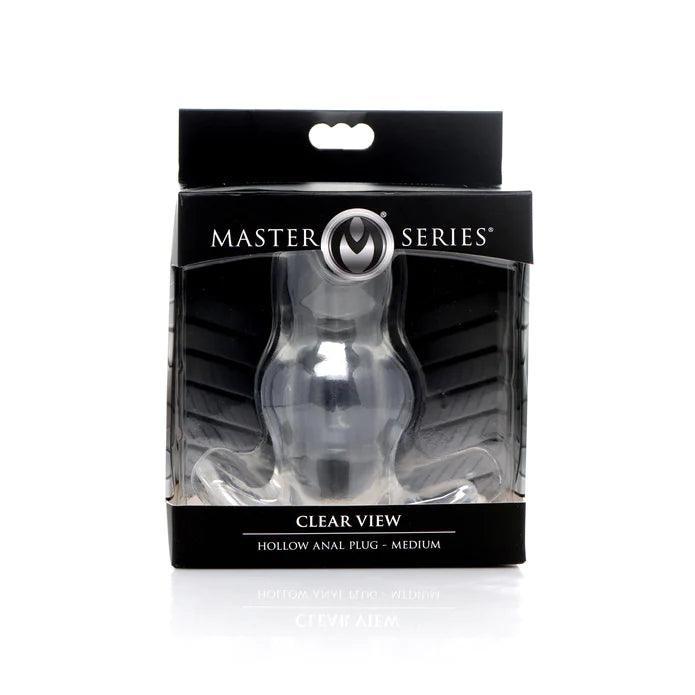 Master Series Clear View Hollow Butt Plug Transparent Tunnel Toy Happibee Master Series Clear View Hollow Butt Plug Transparent Tunnel Toy Happibee