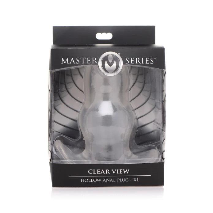 Master Series Clear View Hollow Butt Plug Transparent Tunnel Toy Happibee Master Series Clear View Hollow Butt Plug Transparent Tunnel Toy Happibee