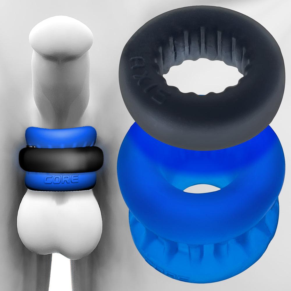 Oxballs UltraCore • (2-In-1) Penis Ring + Ballstretcher