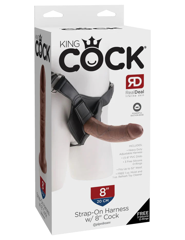 King Cock Strap On Harness • Realistic Dildo