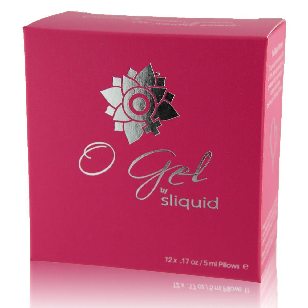 Sliquid O Gel box for twelve 0.17 oz sample sachets