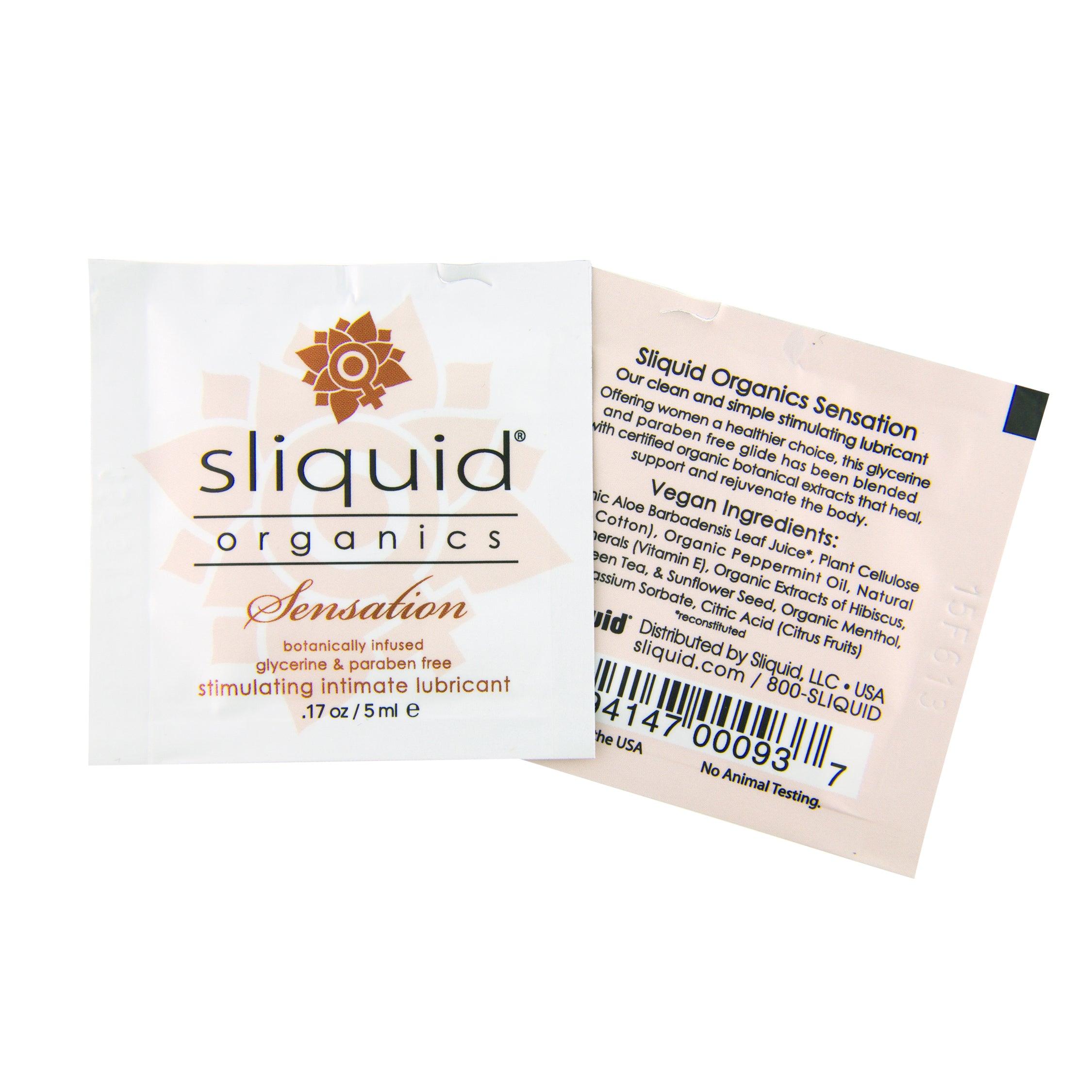 Sliquid Organics Sensation (Warming) • Water Lubricant - Happibee