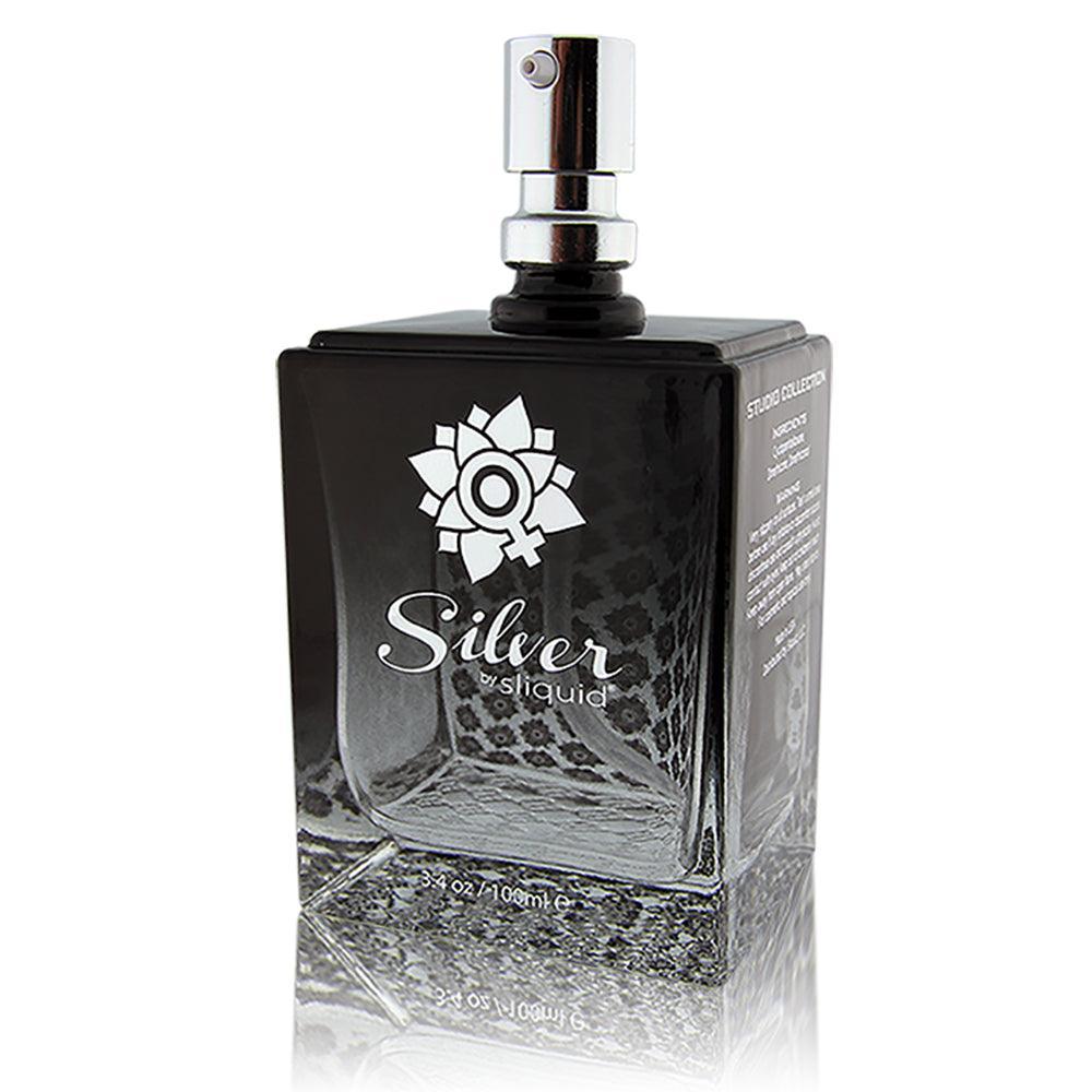 Sliquid Silver Studio Collection 3.4 oz glass pump bottle