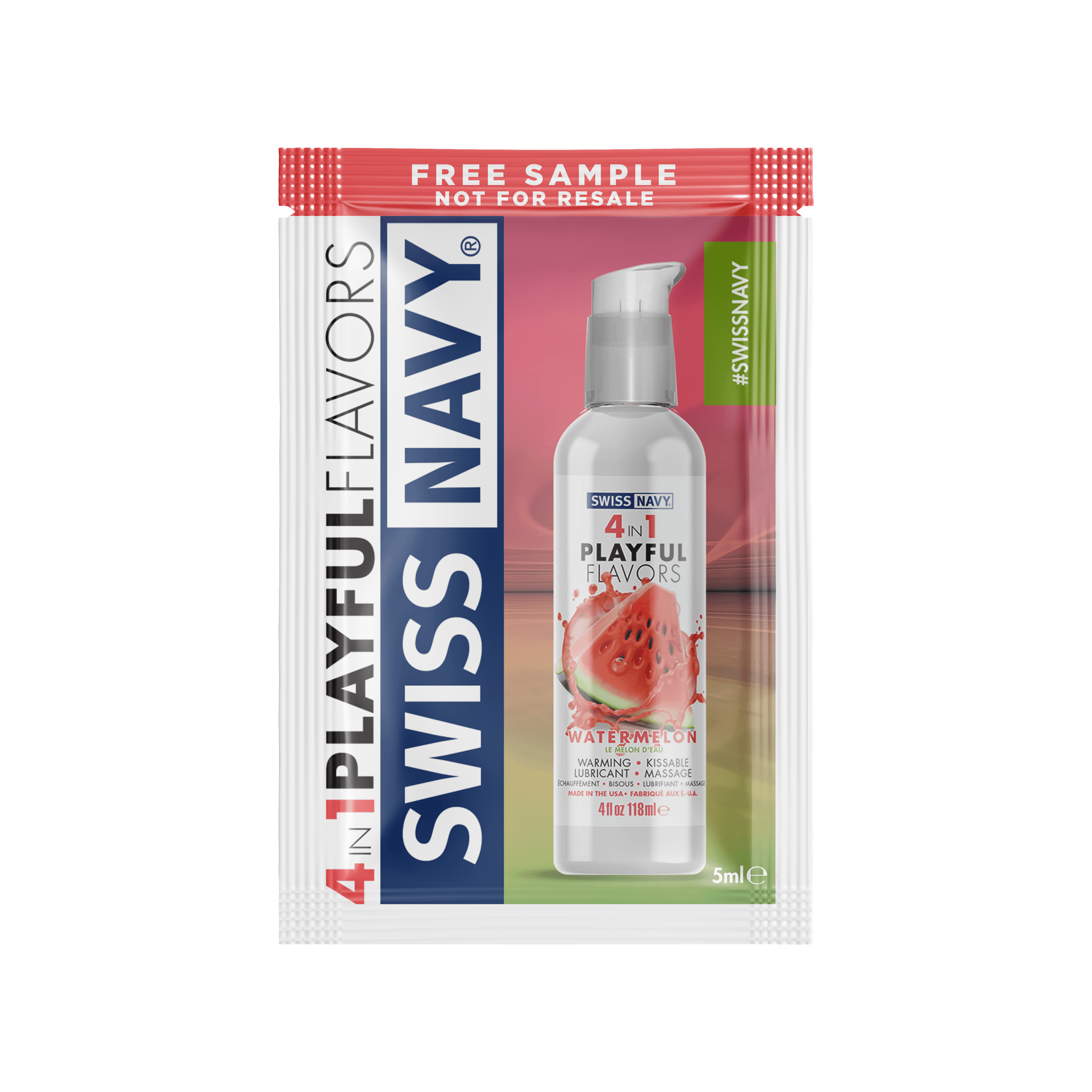 Swiss Navy 4 in 1 Playful Flavors • Edible Water Lubricant