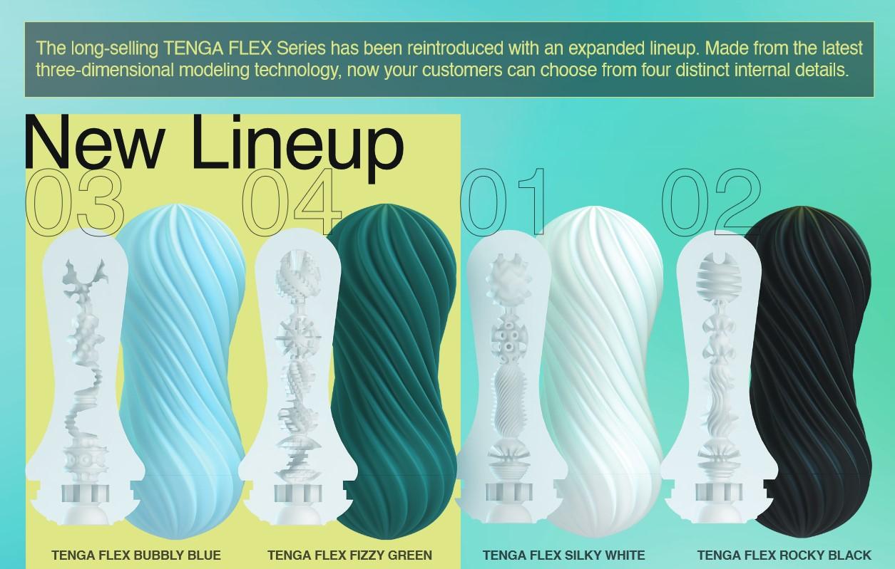 TENGA Flex • Textured + Suction Stroker