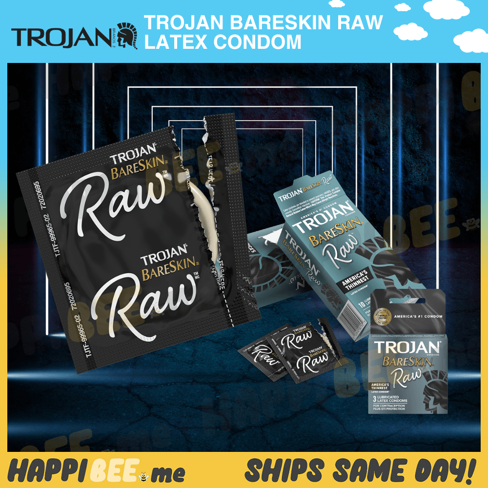 Trojan Bareskin Raw (Ultra Thin) • Latex Condom